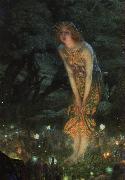 Edward Robert Hughes Midsummer Eve Norge oil painting reproduction
